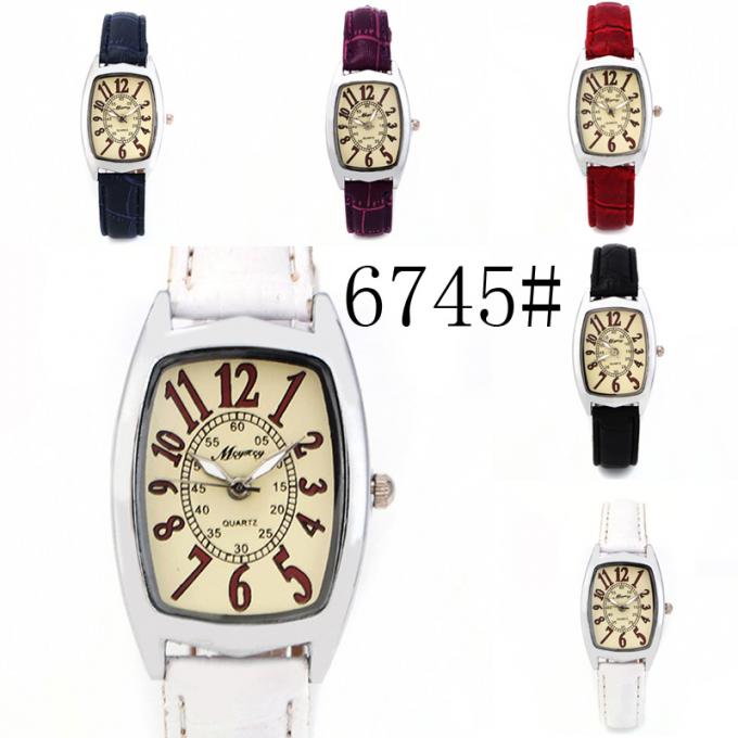 WJ-8407 Damski skórzany zegarek kwarcowy