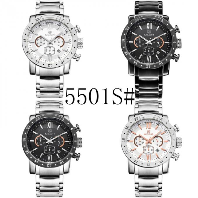 WJ-8368 Męski zegarek analogowy wysokiej jakości stopu