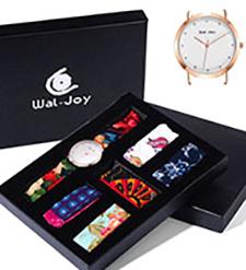 Wal-Joy Niestandardowe logo Pasek tkany Luksusowy prezent Zestaw zegarków dla dziewczynek Projektantów Zegarki Zmień zespół Zegarek dziecięcy DIY