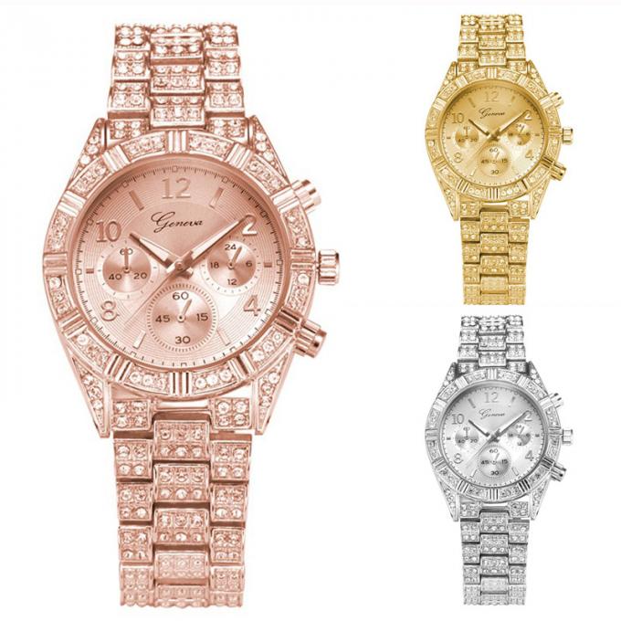 WJ-6433 Kryształowy kryształowy uroczy czarujący piękny elegancki fantazyjny zegarek