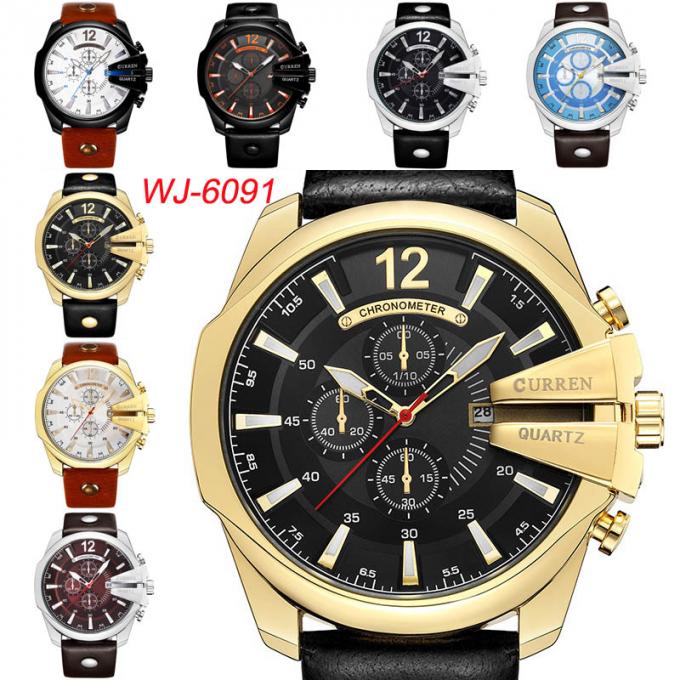 WJ-7602 Moda i rozrywka Klasyczny europejski i amerykański męski zegarek na rękę Wodoodporny kalendarz Duży zegarek sportowy