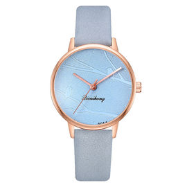 WJ-8453 Dobra jakość prezent Biała moda Kobieta Alloy Watch Case Skórzany pasek do zegarka